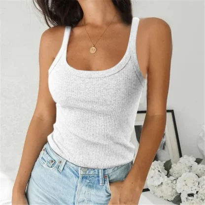 Casual O Neck Tank Top - Image 2