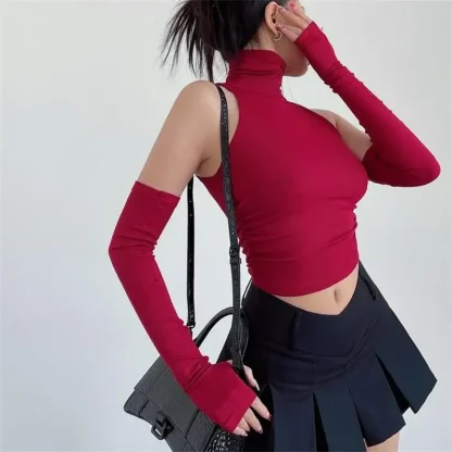 Streetwear Turtleneck Tank Top