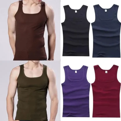 Classic Solid Fit Tank Top - Image 5